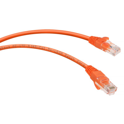 Патч-корд Rj-45 Cabeus PC-UTP-RJ45-Cat.6-3m-OR-LSZH кат.6 3 метра оранжевый
