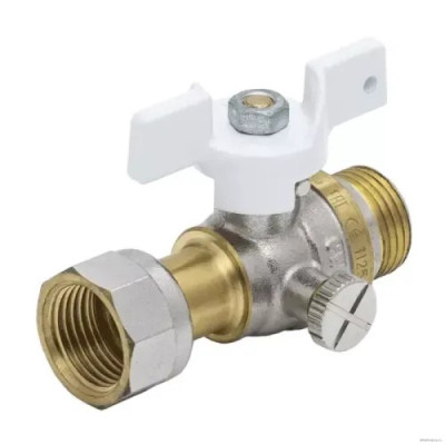 Кран для манометра Aquasfera латунь 1125 Standard G1/2"-G1/4" Ру40 р/нак/г 1125-01