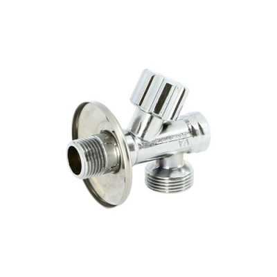 Вентиль Uni-fitt Н 1/2" х 3/4" с фильтром для подключения стиральных / посудомоечных машин