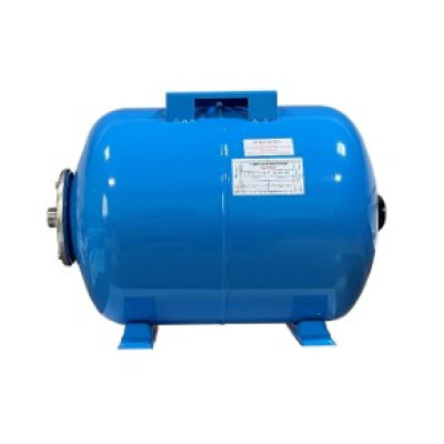 Гидроаккумулятор LadAna 80л горизонтальный голубой