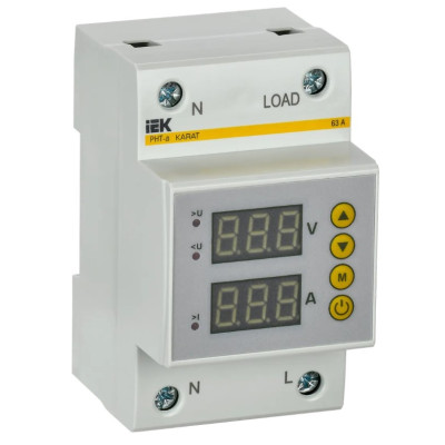 Реле напряжения и тока IEK РНТ-д однофазное 54мм 40А