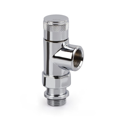 Запорный вентиль осевой SR Rubinetterie Tondera 1/2", цвет хром