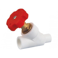 Вентиль проходной PPR «Valfex» 25х45° белый