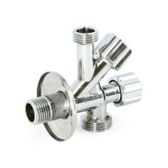 Вентиль комбинированный Н 1/2" х 1/2" х 3/4" универсальный