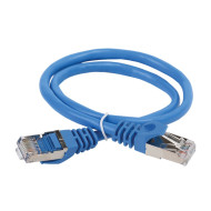 Коммутационный шнур ITK категория 5Е FTP LSZH 1м синий