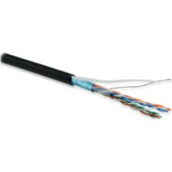 Hyperline FUTP25-C3-S24-OUT-PE-BK (FTP25-C3-SOLID-OUTDOOR) Кабель витая пара, экранированная F/UTP, категория 3, 25 пар (24 AWG), одножильный (solid), экран - фольга, внешний, UV PE, -40°C - +60°C, черный