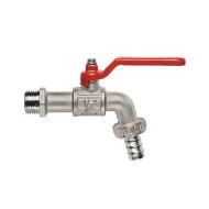 Кран садовый шаровой Itap Н 1' со штуцером ручка