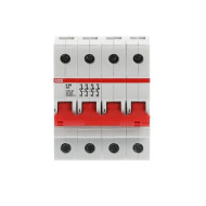 Рубильник ABB 4-х полюсный модульный E204r 80A (красная ручка)