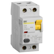 Выключатель дифференциальный (УЗО) IEK ВД1-63 2Р 50А 300мА