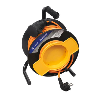 Удлинитель Cabeus EC-GC-2.2-G-50 ПВС 2200 Вт 50м на садовой катушке (С/з)