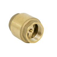 Клапан обратный пружинный Aquario 6311 Ду25 латунь муфтовый