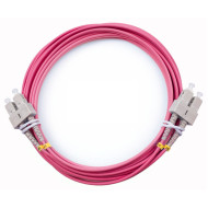 Оптический патч-корд duplex SC-SC 50/125 MM Cabeus FOP-50-OM4-SC-SC-5m 5 метров маджента