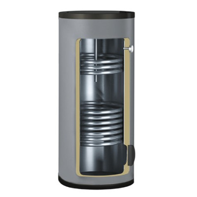 Бойлер 200 л с 1-м ТО Gekon B01 30 кВт напольный INOX