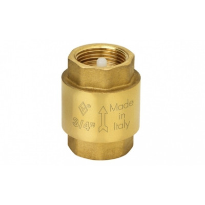 Клапан обратный осевой Bugatti Nebraska 191 Ду15 Ру12 латунь муфтовый