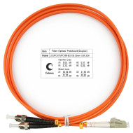 Оптический патч-корд LC-ST Cabeus FOP-62-LC-ST-1,5m 62,5/125 (ОМ1) 1.5 метра