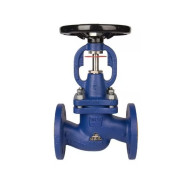 Клапан запорный сталь Ду50 Ру40 фланцевый сильфонный Zetkama