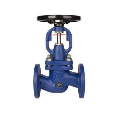 Клапан запорный сталь Ду50 Ру40 фланцевый сильфонный Zetkama