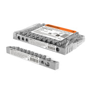 Шина TDM ELECTRIC "N" нулевая 6х9мм 10/2 (10 групп/крепеж по краям) никелированная