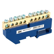 Шина N "ноль" на DIN-изол ШНИ-8х12-10-Д-С IEK