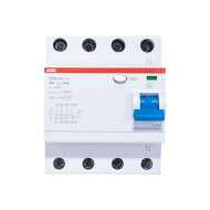Выключатель дифференциального тока ABB F204 4п 63А 300мА тип AC