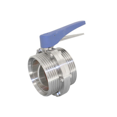 Затвор дисковый резьбовой нержавеющий Newkey, AISI304 DN65 (2_1/2"), (CF8), PN10