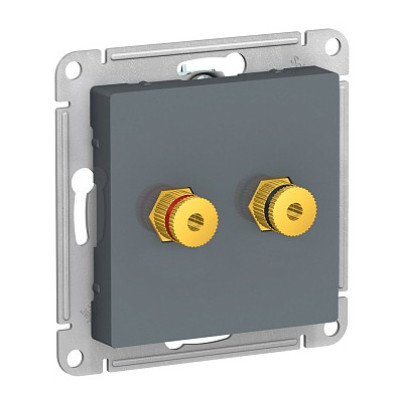 Аудиорозетка Systeme Electric AtlasDesign грифель двухместная
