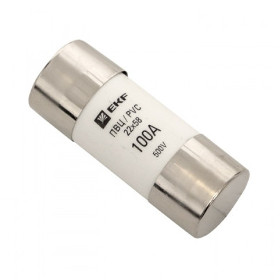 Плавкая вставка цилиндрическая EKF ПВЦ 22х58 100А
