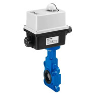 Затвор дисковый поворотный Danfoss VFY WA Ду 450 Ру16 чугун с электроприводом 230В