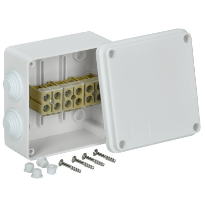 Коробка распаячная КМ для о/п 100х100х50мм белая