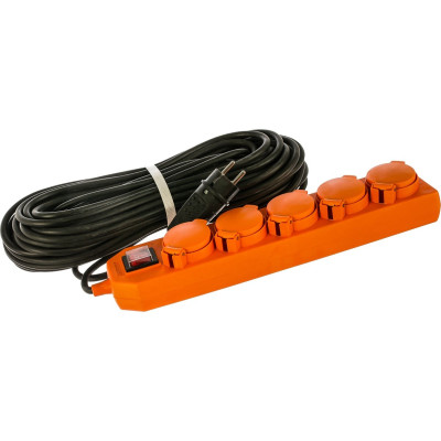 Удлинитель 5х30м с заземл. 16А IP44 У10-026 с выкл. с индик. КГ 3х1.5 розетки с защ. крышкой UNIVersal 9634140