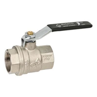 Кран ВВ 3/4' плоская ручка Bugatti OREGON серия 301 полный проход