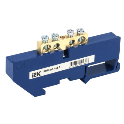 Шина N ноль на DIN-изоляторах ШНИ-6х9-4-Д-С IEK