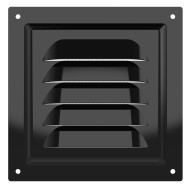 Решетка ERA 1212МЭ, металл, чёрная