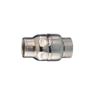 Клапан обратный тип "CROMAX" GENEBRE 2440 09 DN050 PN16, корпус - AISI304, диск - AISI304, уплотнение Viton (FPM), ВР/ВР