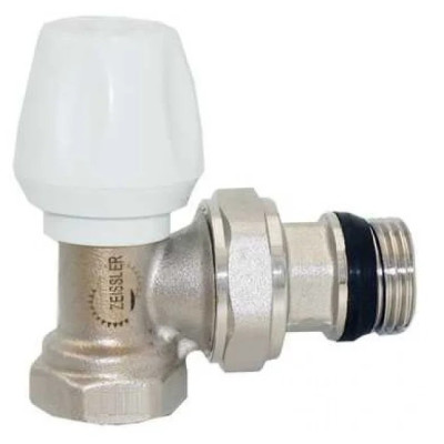 Вентиль терморегулирующий ручной угловой 1/2 Zeissler