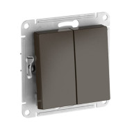 2-клавишный ПЕРЕКЛЮЧАТЕЛЬ Systeme Electric ATLASDESIGN, сх.6/2, 10АХ, быстрозажимные клеммы, МОККО