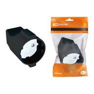 Кабельная розетка TDM ELECTRIC 2П+3 с з/ш 16А 250B черная