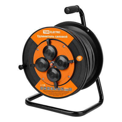 Удлинитель силовой TDM ELECTRIC УКз16-004 IP44 4 места/50м КГ 3х1,5