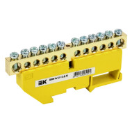 IEK YNN10-812-12D-K05 Шина нулевая на DIN-изол. ШНИ-8х12-12-Д-Ж