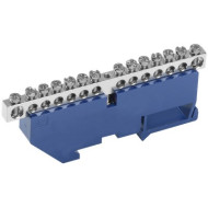 Шина N "ноль" на DIN-изоляторе с никелевым покрытием IEK ШНИ-6х9-14-Д-С