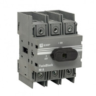 Рубильник EKF TwinBlock 3-полюсной 80А с рукояткой управления