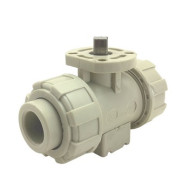 Двухходовой шаровой кран полипропиленовый TECHNO 2025-PP