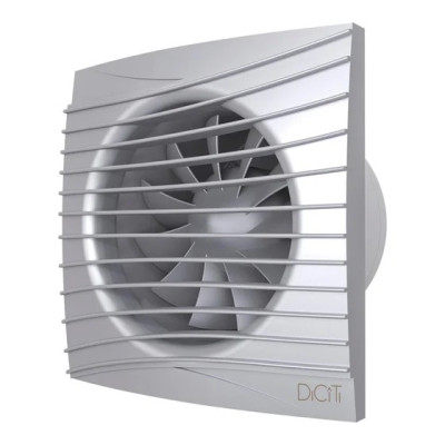 Вентилятор осевой вытяжной ЭРА.SILENT 4C gray metal D100