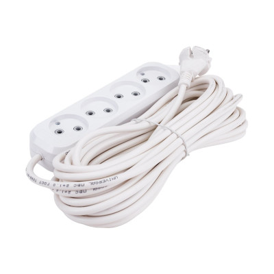 Удлинитель 4х10м без заземл. 10А IP20 Е-204 АБС-пл. ПВС 2х1 UNIVersal 9631971