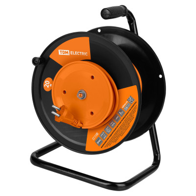 Удлинитель силовой TDM ELECTRIC УК10-001 гнездо/20м ПВС 2х1,0