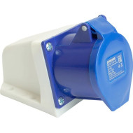 Силовой разъем Stekker RST 2P+PEс крышкой синий 16-113-44