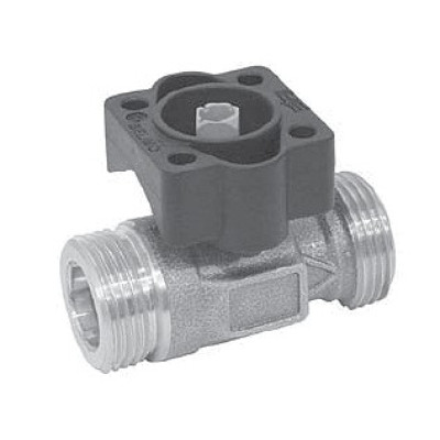 Запорный шаровой кран BELIMO R415D, двухходовой, с внешней резьбой