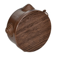 Коробка распаячная КМ для открытой проводки D=65х40мм IP54 4 гермоввода дуб IEK