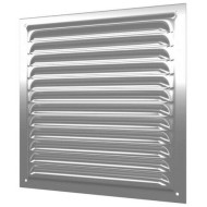 Решетка вентиляционная МЕТАЛЛ с сеткой SANTREK AIR 200х200 ВРС некраш.