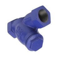 Фильтр сетчатый DN.ru FMY1131PPL-T 3/4" Ду20 Ру16 резьбовой L=100, корпус чугун GGG25, сетка SS304, уплотнение PPL, Y-образный